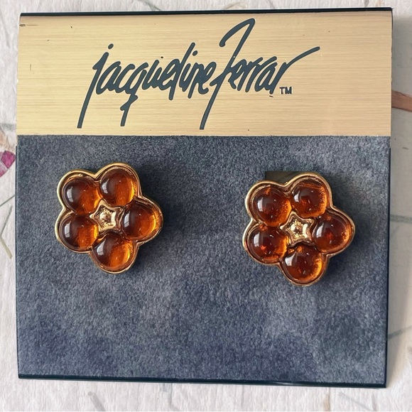 Jacqueline Ferrar Amber Floral Earrings - Picture 2 of 5